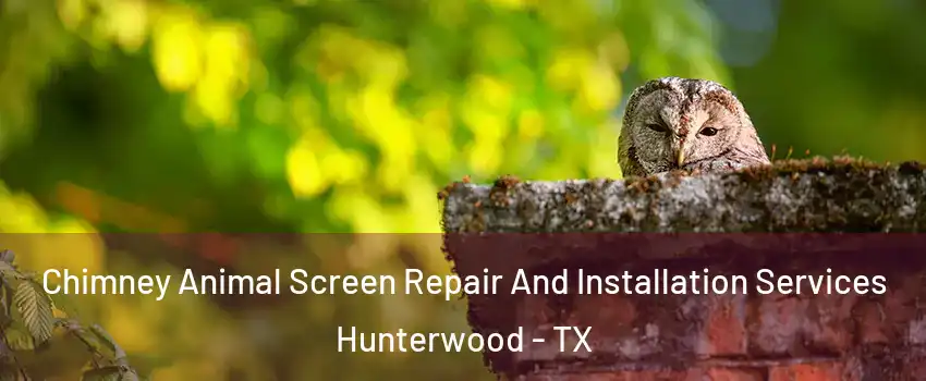 Chimney Animal Screen Repair And Installation Services Hunterwood - TX