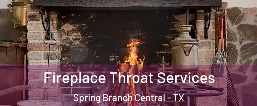 Fireplace Throat Services Spring Branch Central - TX