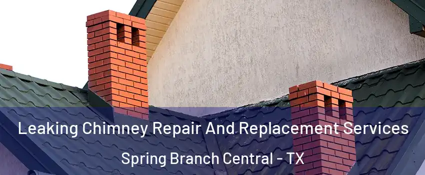 Leaking Chimney Repair And Replacement Services Spring Branch Central - TX